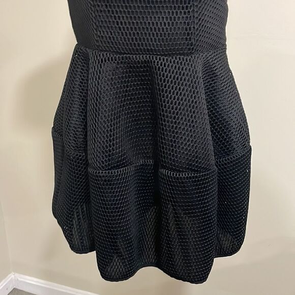 NWOT Xtaren Black Mesh Dress. Size M Medium 8/10 - Picture 3 of 11